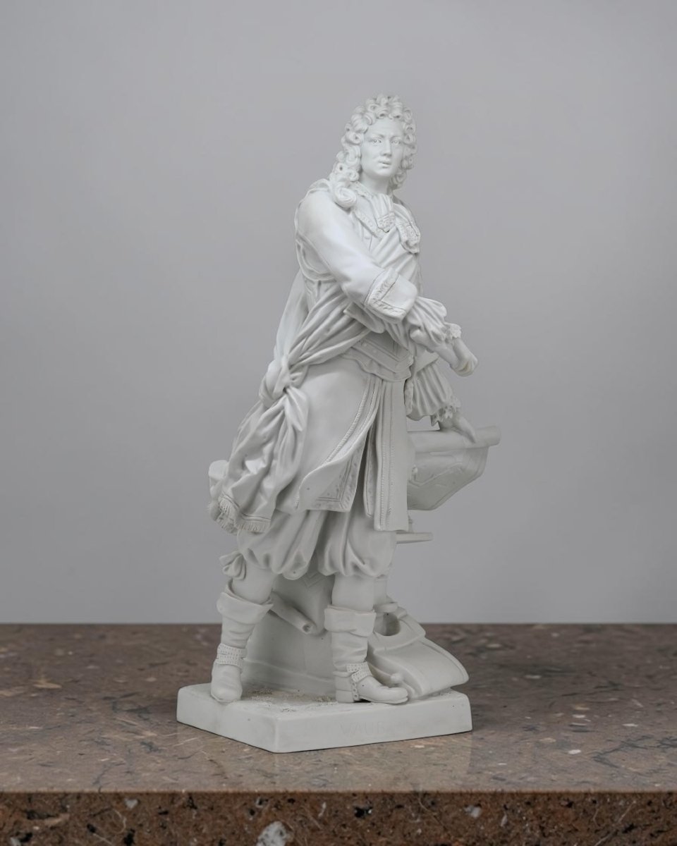 Figura in Porcellana Biscuit Di Sébastien Le Prestre de Vauban - Francia Metà XIX Secolo-photo-3